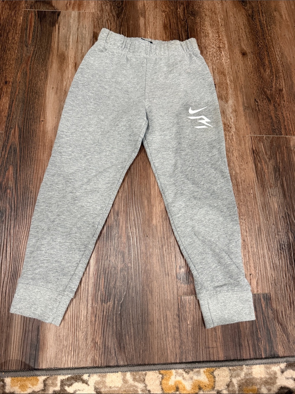 Nike Kids Gray Logo Fleece Joggers